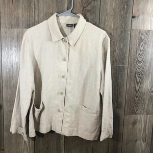 Ll bean linen jacket sz 16P